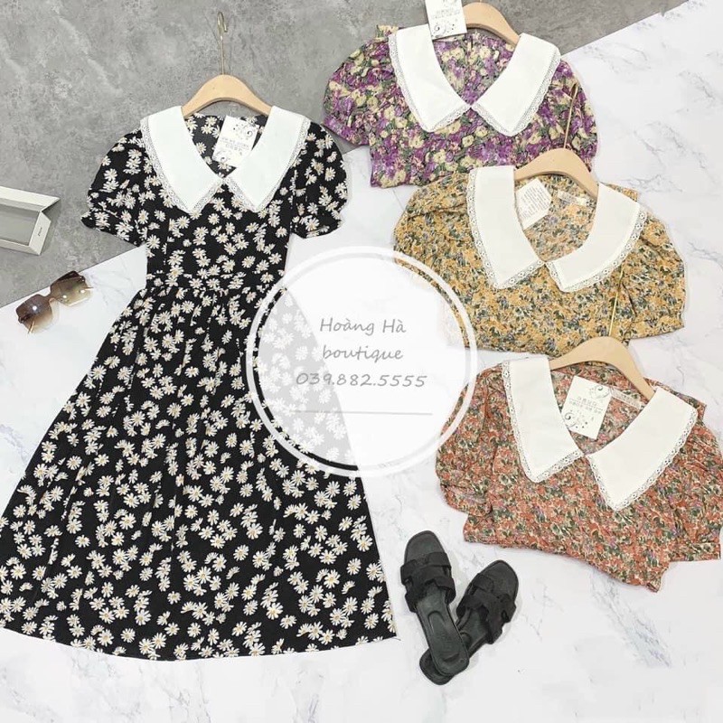 Váy hoa vintage cổ bèo ? | BigBuy360 - bigbuy360.vn