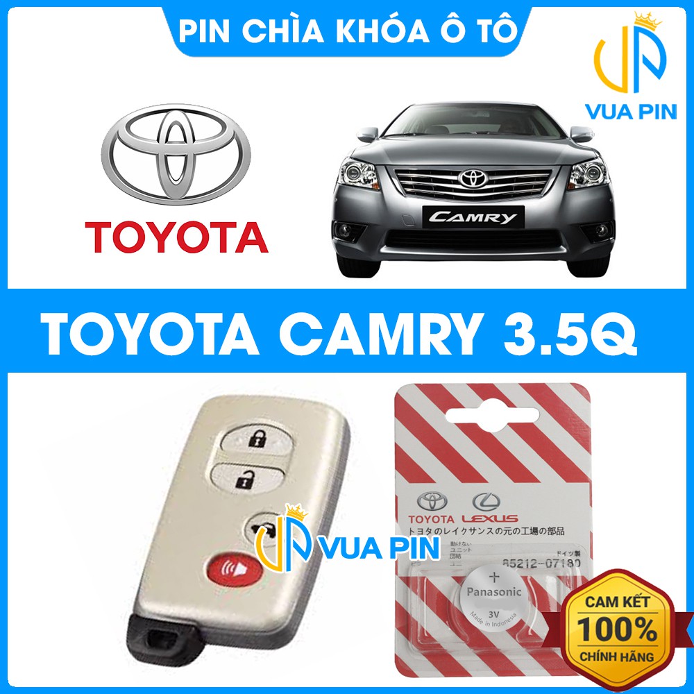 Pin chìa khóa ô tô Toyota Camry 3.5Q chính hãng Toyota sản xuất tại Indonesia 3V Panasonic