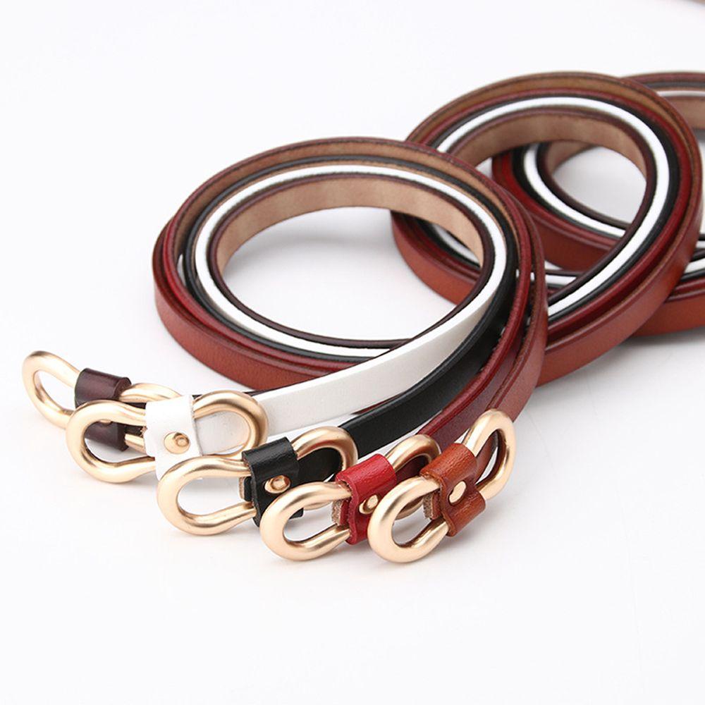 Thắt Lưng Mỏng Đính Khóa Kim Loại Kiểu Dáng Vintage Mới Cho Nữ