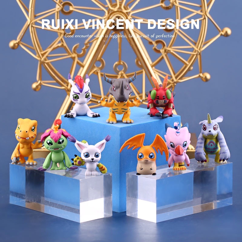 9 cái / bộ Digimon Collector's Edition Mô hình động vật PVC