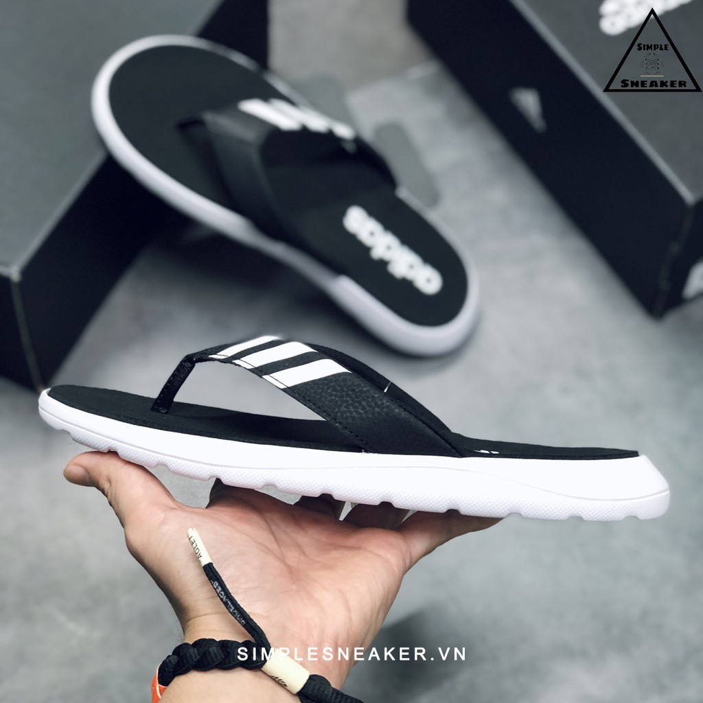 [Adidas giày]Dép Tông Adidas 💙FREESHIP💙 Adidas Comfort Flip Flops Blue Chính Hãng  - Dép Kẹp Thời ?