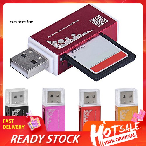 Đầu Đọc Thẻ Nhớ Usb 2.0 Tất Cả Trong 1 Cho Micro Sd Sdhc Tf M2 Mmc Ms Ms Pro