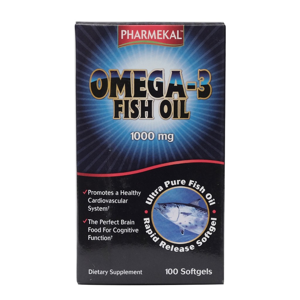 Viên Uống Dầu Cá Pharmekal Omega 3 Fish Oil 1000Mg 100 Viên