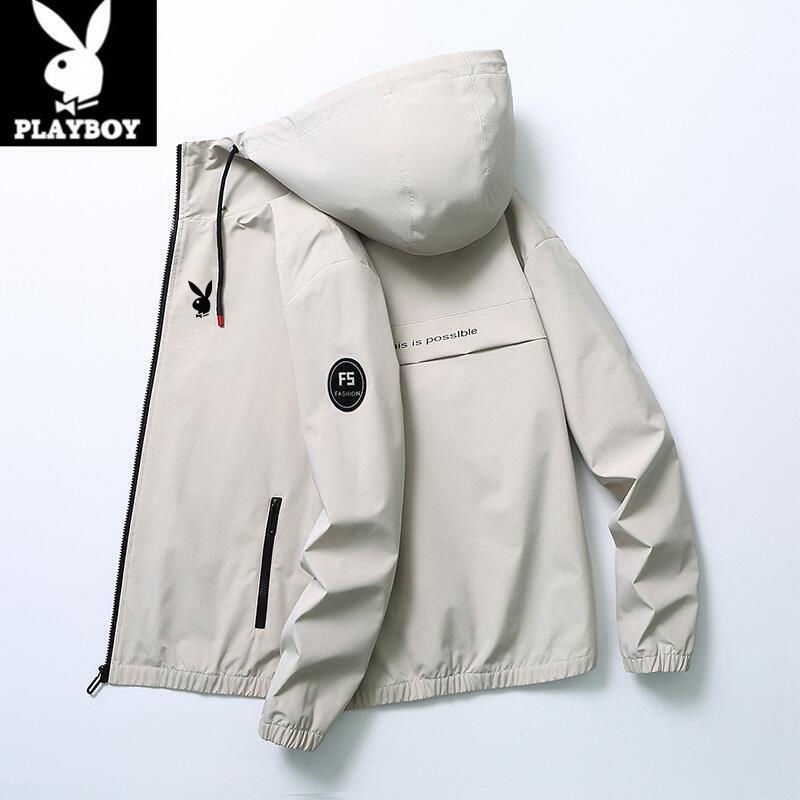 Áo Khoác Hoodie Playboy Dáng Rộng Phong Cách Hàn Quốc Trẻ Trung Cho Nam
