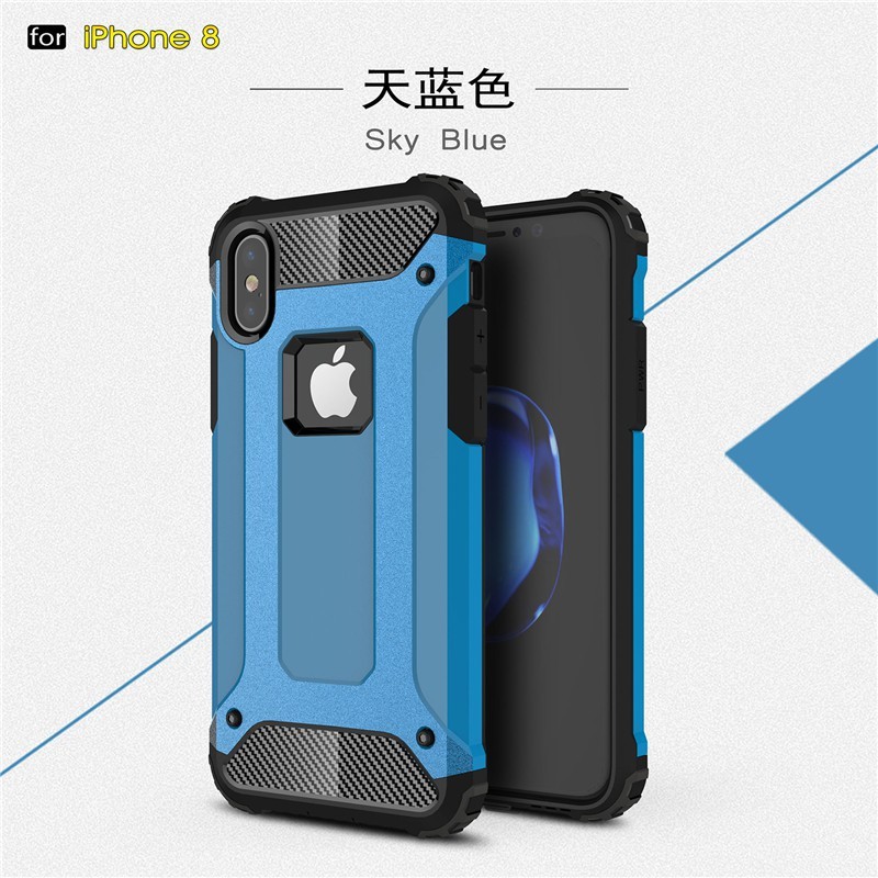 iPhone 8 / Plus Protection Armor Silicone TPU + PC Hard Case