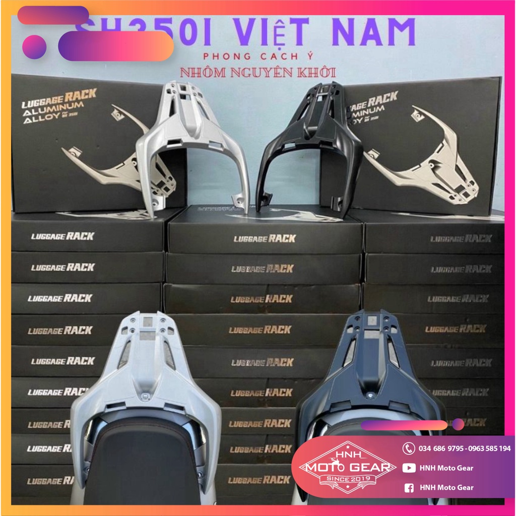 Cảng Sau, Tay Xách SH 350i Nhôm Nguyên Khối MotoArt Chính Hãng