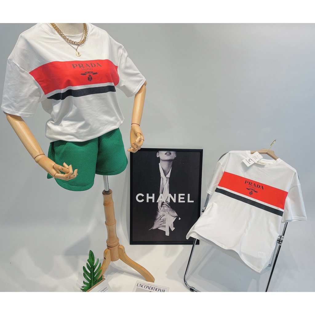 Áo thun nữ ngắn tay in chữ Miumiu, Milano, D.ior  chất cotton 100% siêu mịn mát