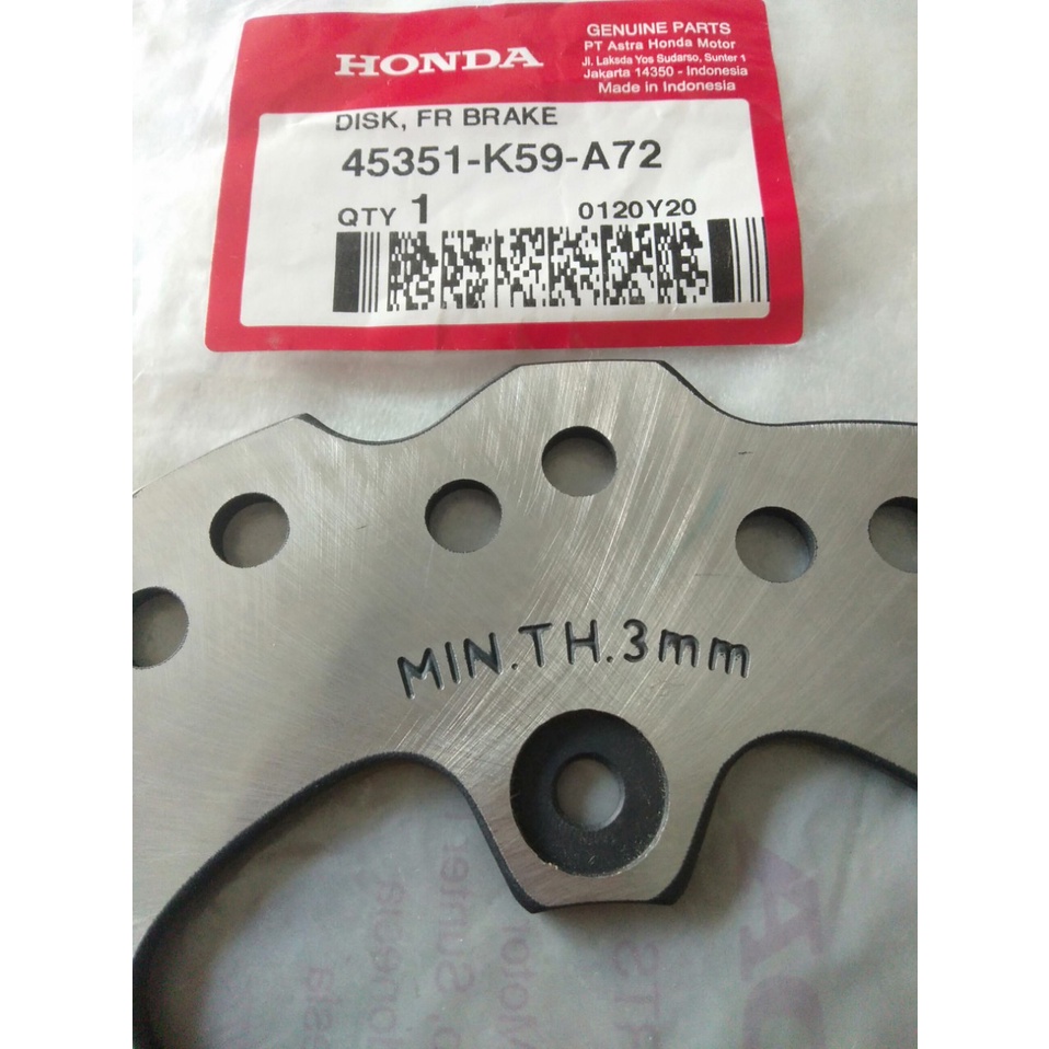 ĐĨA THẮNG TRƯỚC VARIO - 45351K59A72 - VARIO 125/150 2019 CHÍNH HÃNG HONDA INDONESIA