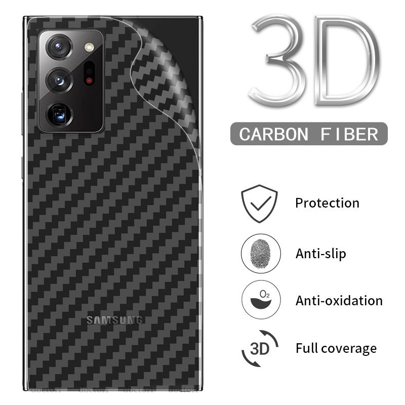 3D Miếng dán Carbon dành cho Samsung Galaxy Note 20 Ultra 10 Plus Lite 9 8 5G 10+