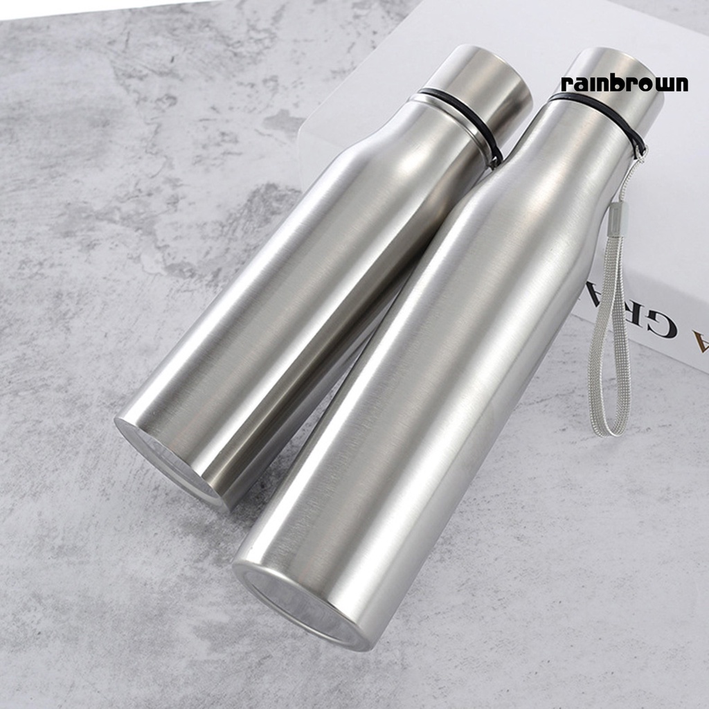Bình Đựng Nước 750 / 1000ml Bằng Thép Không Gỉ Chống Rò Rỉ