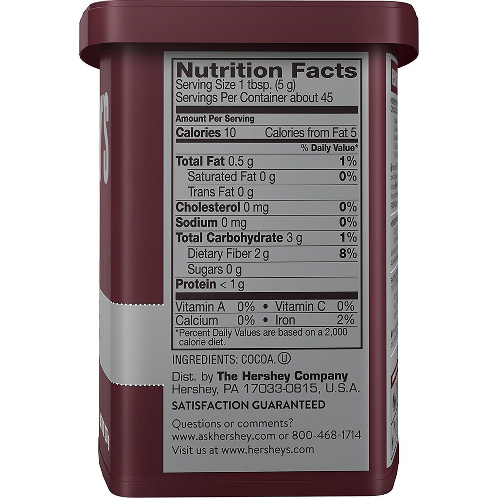 [Mã 77FMCGSALE1 giảm 10% đơn 250K] Bột Cacao Hershey Cocoa Nguyên Chất 100% Từ Mỹ 226 | BigBuy360 - bigbuy360.vn