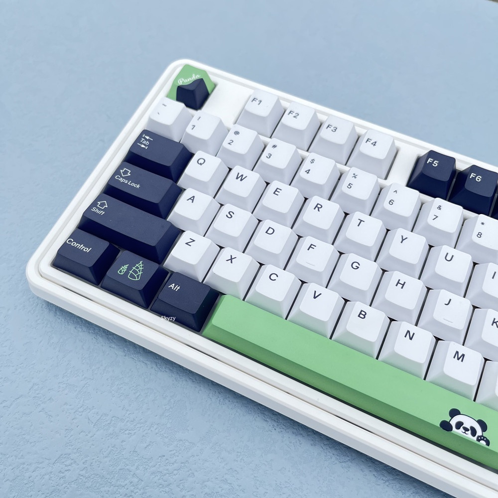 133 Phím Panda Keycap Cherry Profile thú dễ thương PBT DYE SUB bàn phím cơ keycaps