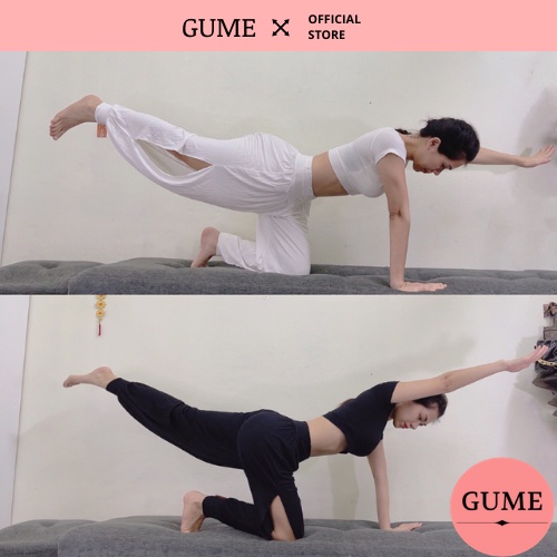 Quần Alibaba XẺ ỐNG GUME Tập Yoga Zumba Nhảy Múa Chất Cotton Lạnh