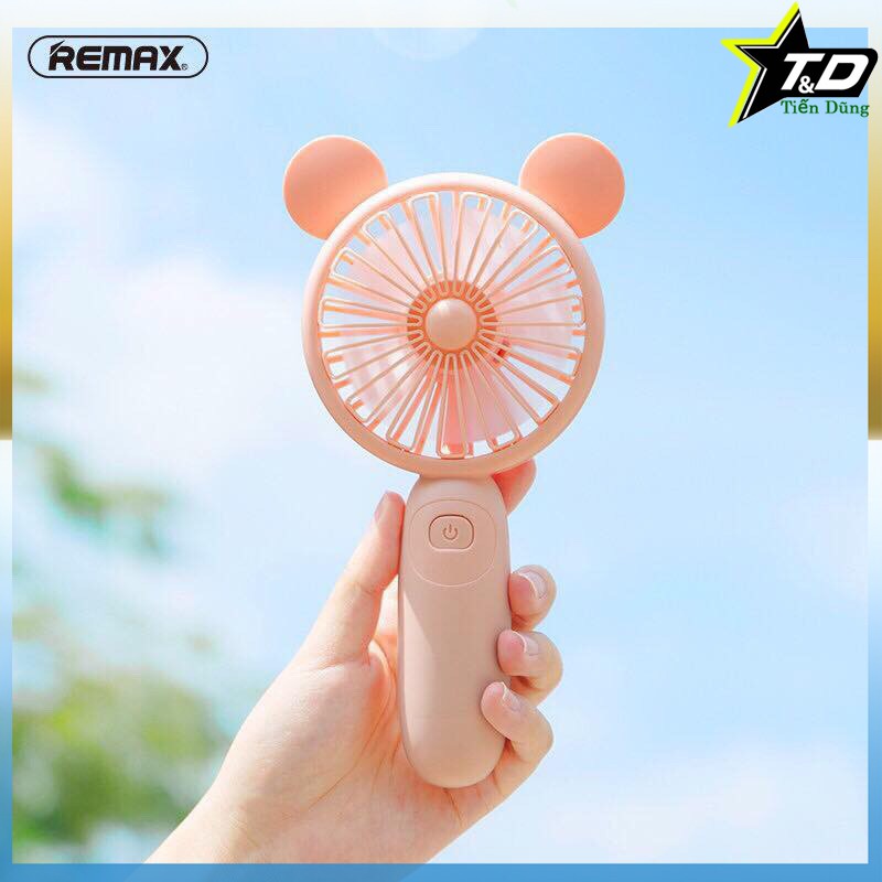 [Mã ELHA22 giảm 5% đơn 300K] Quạt cầm tay remax f41 handheld fan dòng 5 cách quạt xạc pin có đế chính hãng