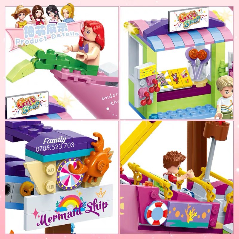 Bộ xếp hình Lego Friends Khu Vui Chơi Xích Đu Mã Số Gudi 9613 Đồ chơi lắp ráp quà ý nghĩa cho bé gái lâu đài công chúa