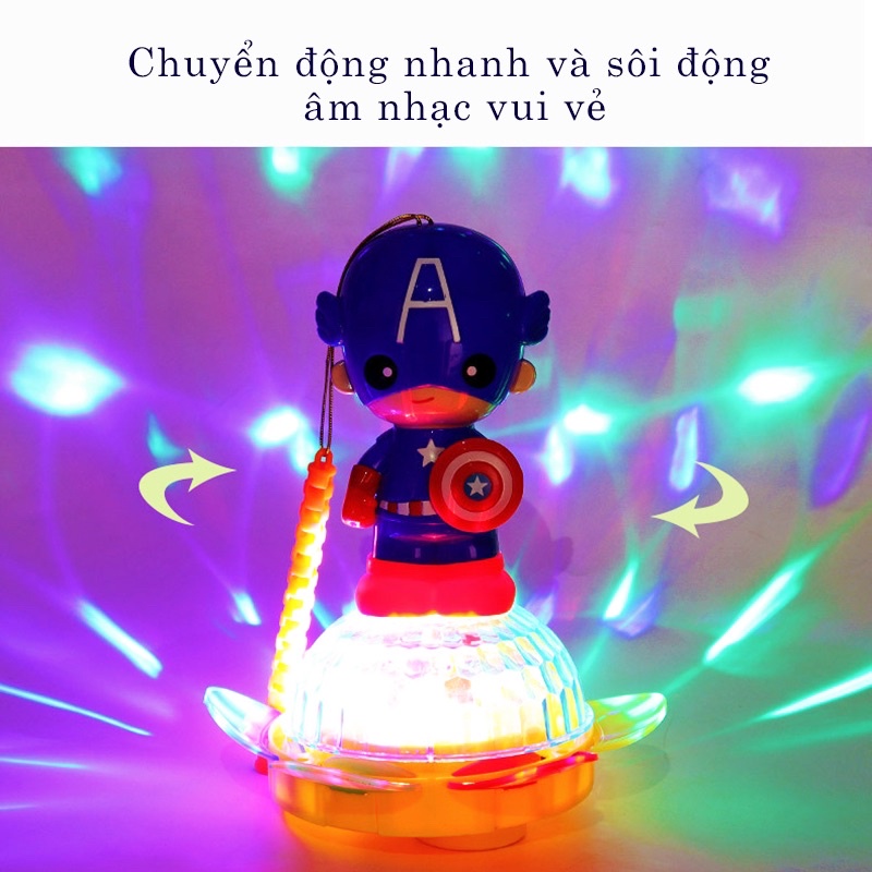 Lồng đèn trung thu siêu nhân có nhạc và đèn (Spider man/ Captain America)