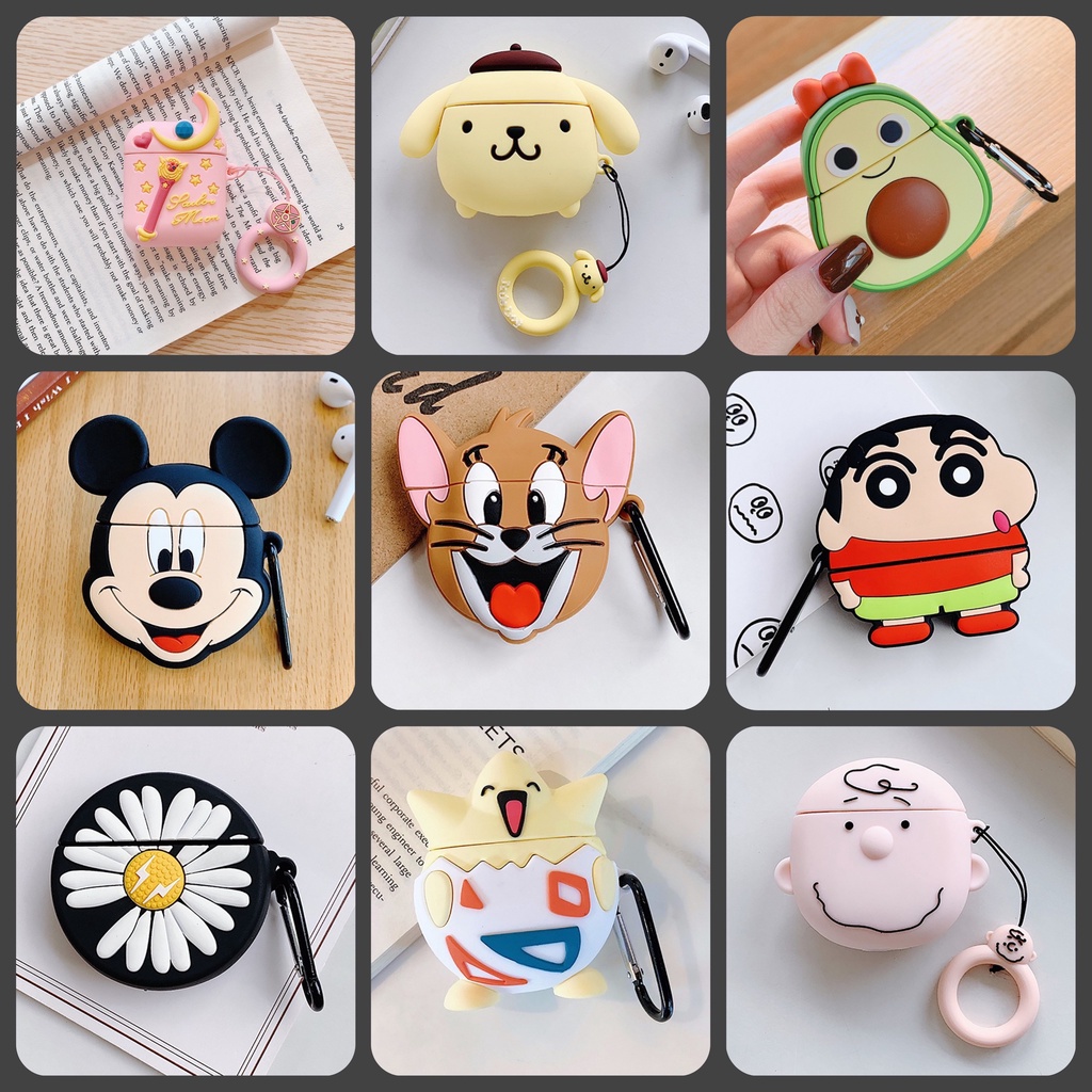 Vỏ Ốp Case bảo vệ bao đựng cho airpods tai nghe không dây bluetooth 1/2/Pro chống va đập - JULY Stor