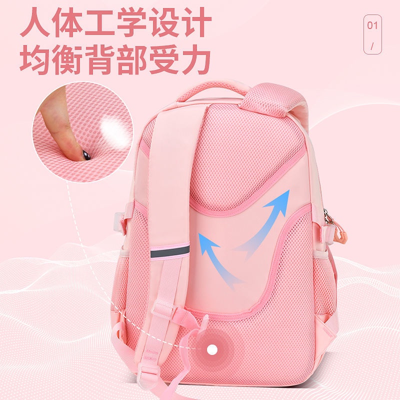 Ba Lô Đi Học Có Hình Dán Công Chúa Hoạt Hình Dễ Thương Cho Bé Gái