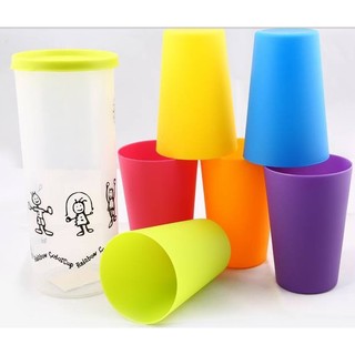 Mã O114 Set bình và 6 cốc cầu vồng dã ngoại