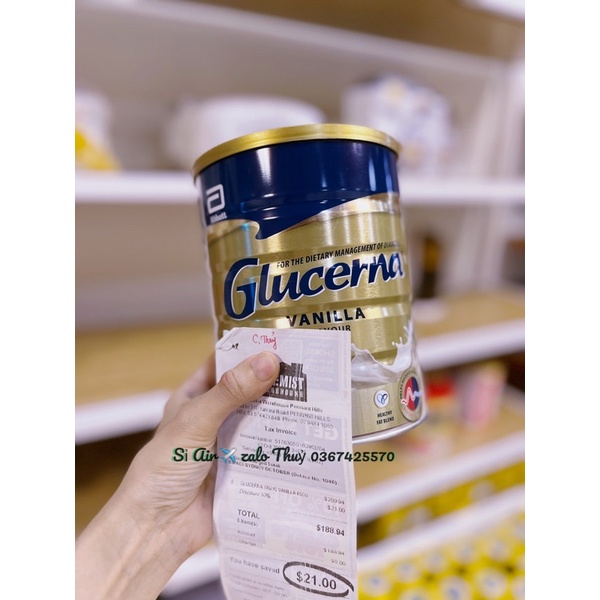 (Bay Air date 1/2024) Sữa Glucerna Của Úc dành cho người tiểu đường