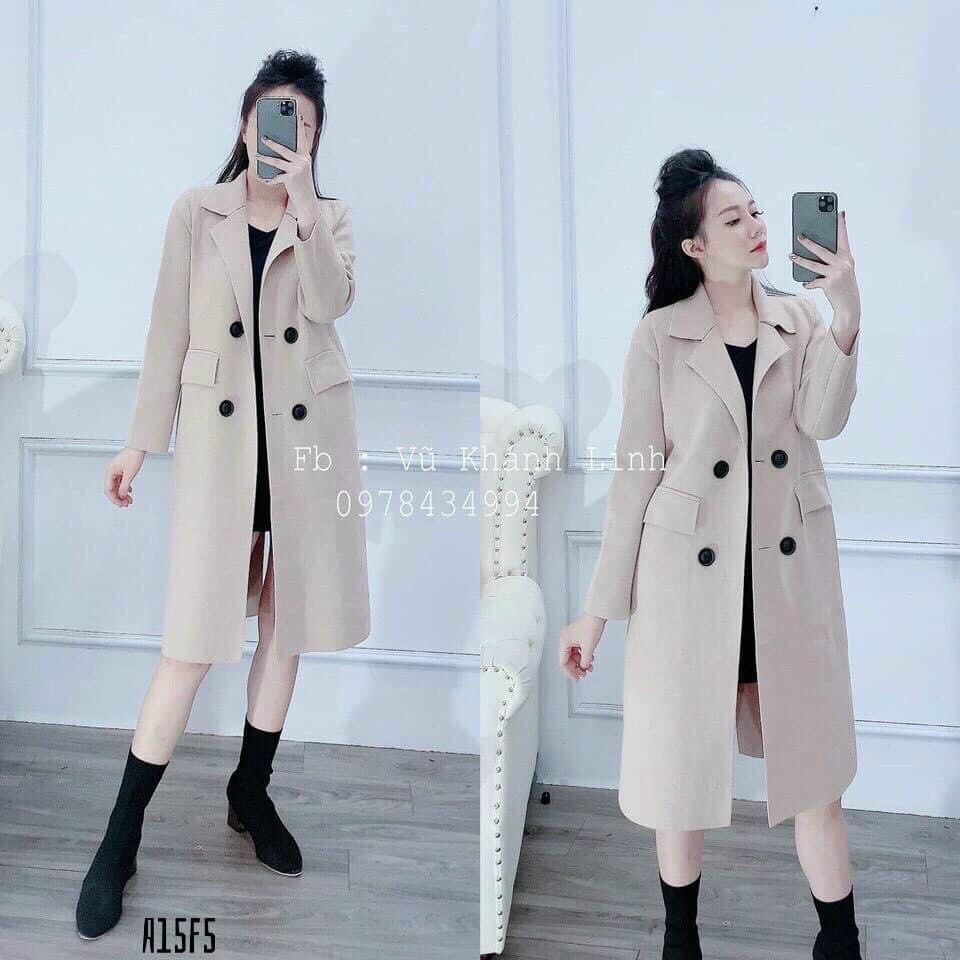 ÁO Dạ Nữ Đẹp Hàng Quảng Châu Cao Cấp, áo dạ thiết kế phong cách hàn quốc,có túi nắp, dạ ép loại 1