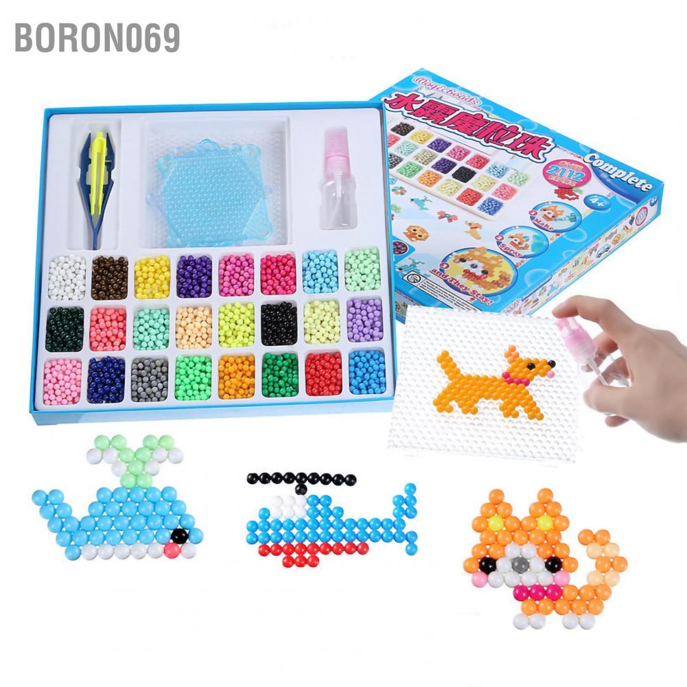 Boron069 Trẻ em Bộ cầu chì nước đồ chơi giáo dục Trò tự làm đầy màu sắc Đồ cho trẻ trai cô gái