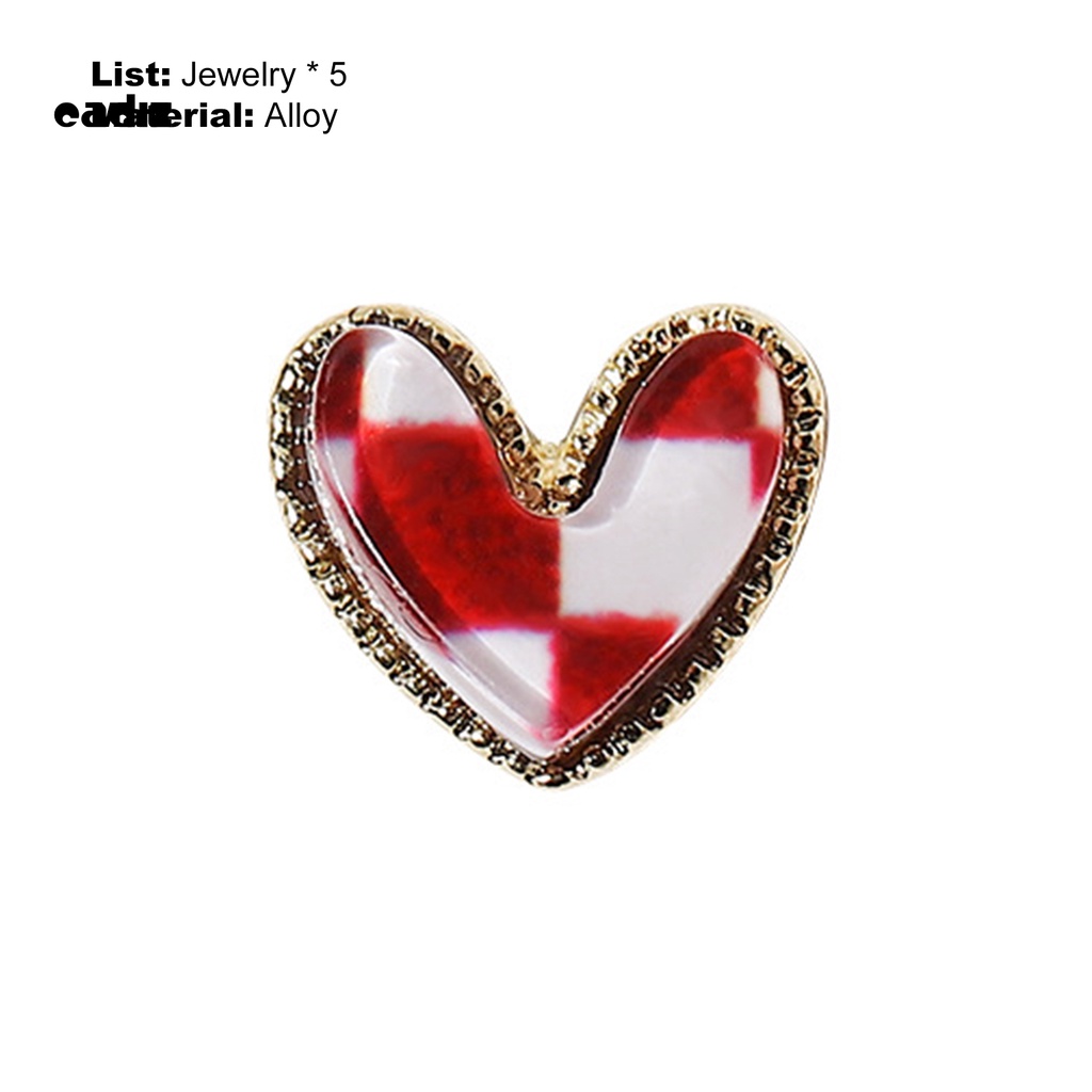 [Hàng mới về] Phụ kiện trang trí móng tay hình trái tim đính đá quý nhân tạo trang trí móng nghệ thuật