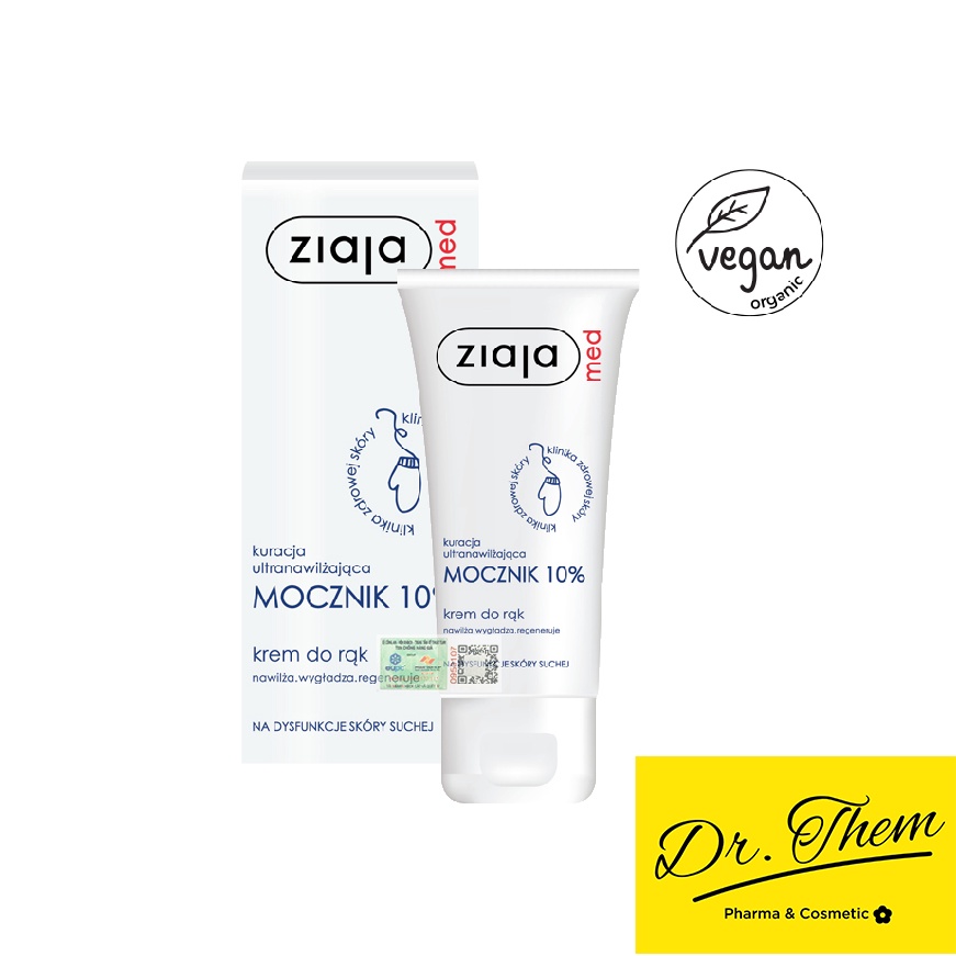 Ziaja Med Kem Dưỡng Mềm Da 10% Urê - Ziaja Med 10% Urea Cream 100ml - Ziaja 10% Ure