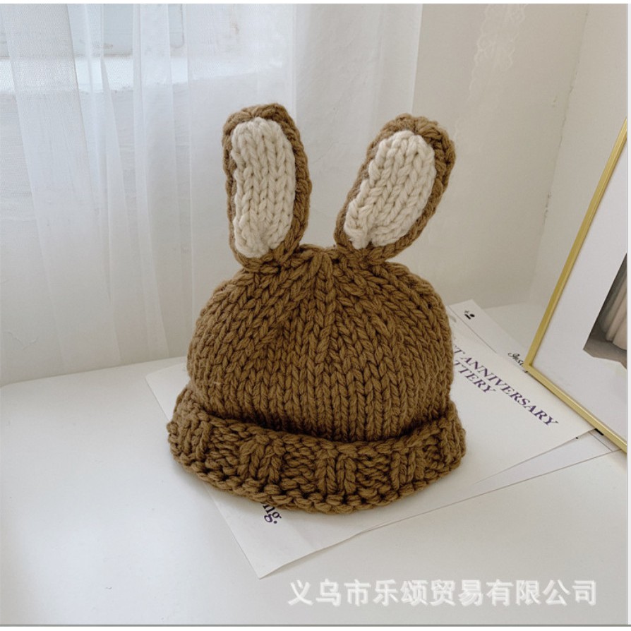 Mũ len tai thỏ cực cute cho bé