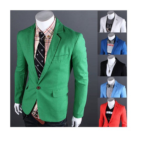 Áo khoác kiểu vest nam màu xanh lá cây trẻ trung - AV04GREEN