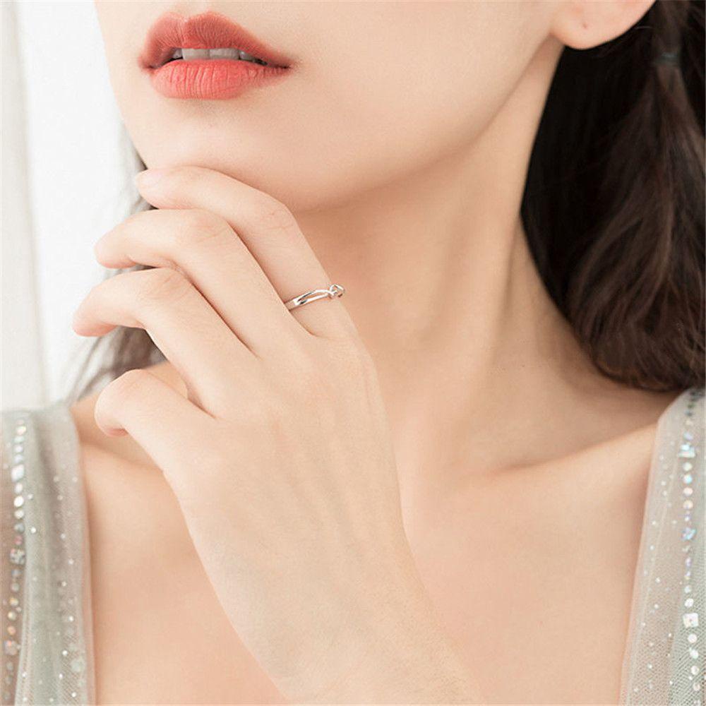 CACTU Gift Geometric Ring Vintage Simple Line Rings Women New Adjustable Alloy Opening/Multicolor
