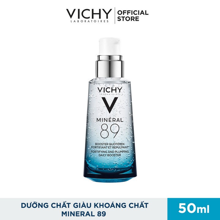 Bộ dưỡng chất (Serum) khoáng núi lửa cô đặc Vichy Mineral 89 giúp da sáng mịn và căng mượt