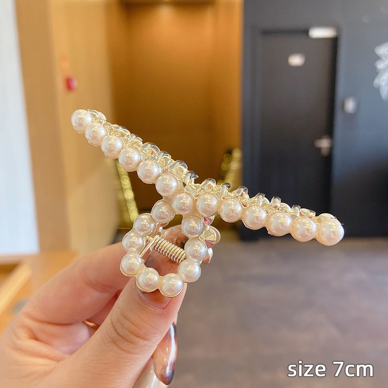 Kẹp tóc kẹp kim loại giả ngọc trai phong cách mới kiểu Hàn Quốc bán chạy nhất phụ kiện kẹp tóc