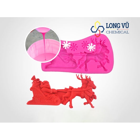 Silicon Lỏng Làm Khuôn Thực Phẩm Hệ Bạch Kim 1:1, Đổ Khuôn Resin, Tượng, Figure, Bánh, Socola, Thạch cao, Kim Loại