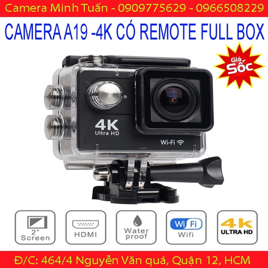 [Giảm 50%] Camera Hành Trình mô tô A19 FullBox- Full HD 1080p - Tặng Remote