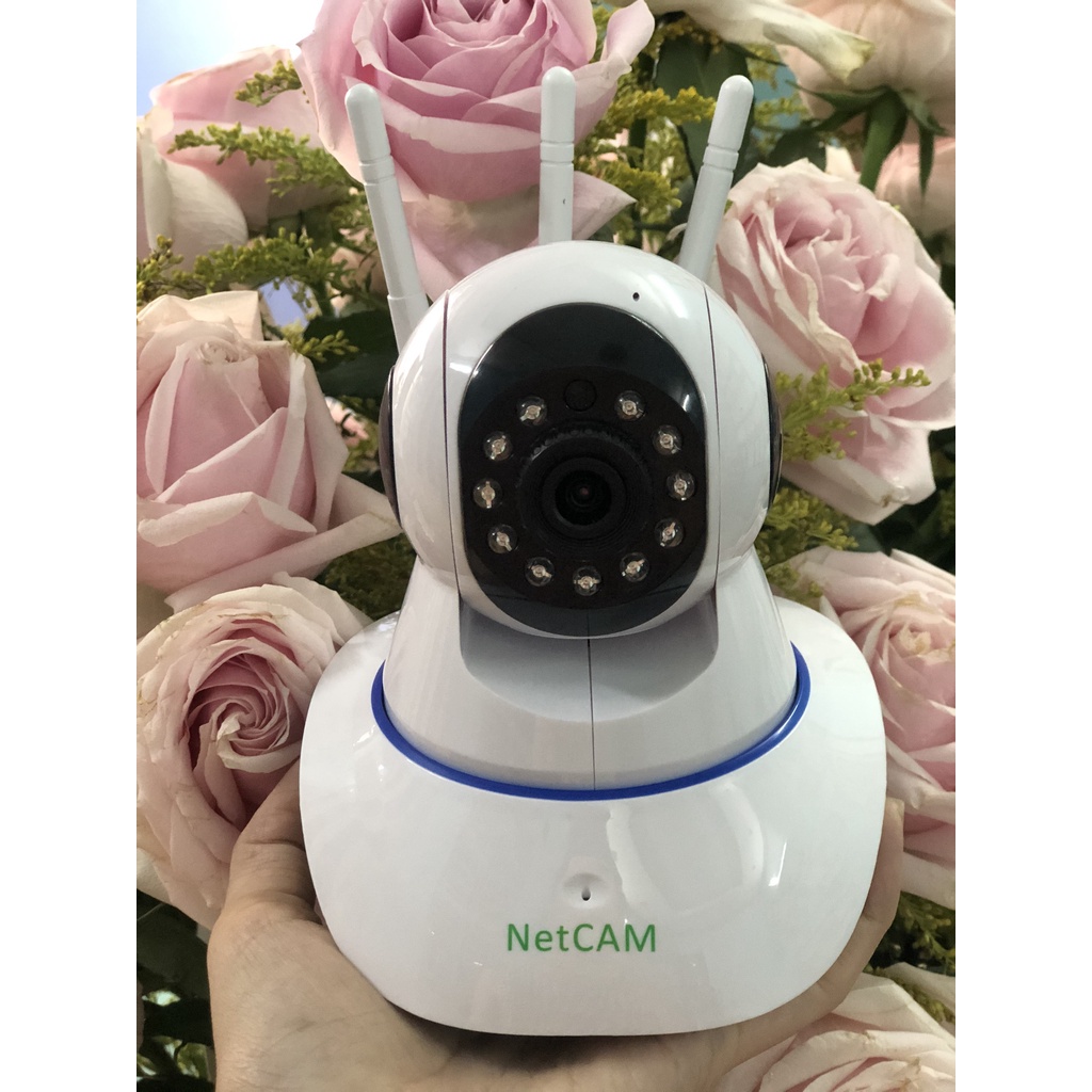 Camera IP wifi NetCAM NR01, Độ phân giải 4.0MP, Đàm thoại 2 chiều, Báo động qua điện thoại - Hãng Phân Phối Chính Thức