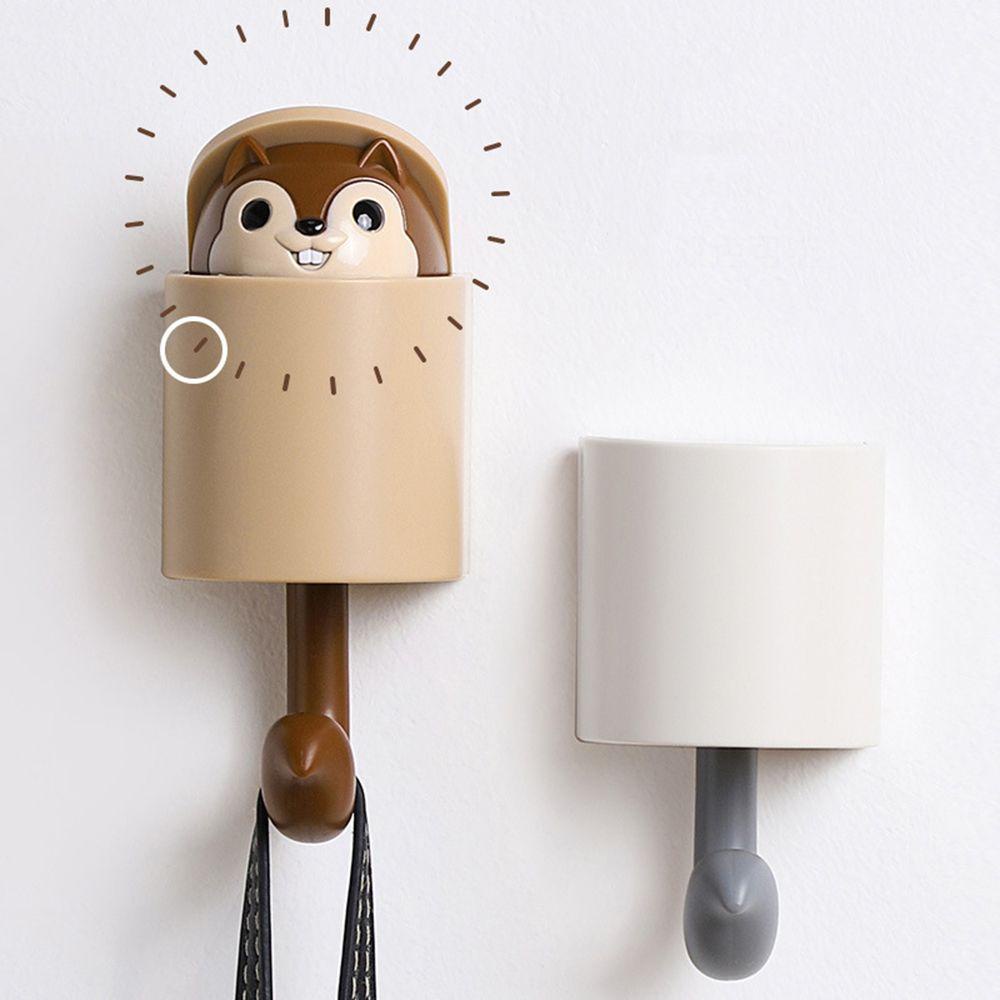 CONOPERY Móc Treo Chìa Khóa Hình Sóc Dễ Thương Giá Đỡ
