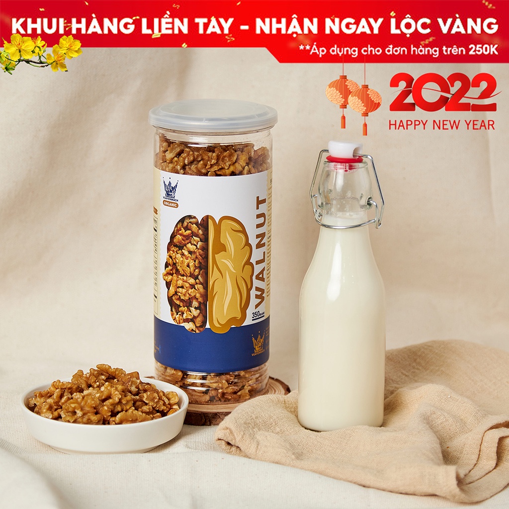 Nhân Óc Chó Thượng Hạng VUA YẾN MẠCH Original Nhập Khẩu Chile dùng làm bánh, làm sữa Healthy Food Eatclean 350gr