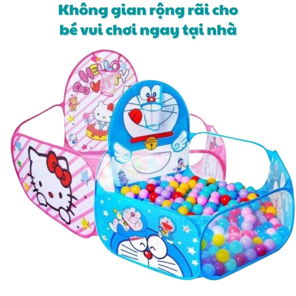 Lều bóng - quây - nhà banh lục giác gấp gọn cho bé. Hình Doremon, Kitty