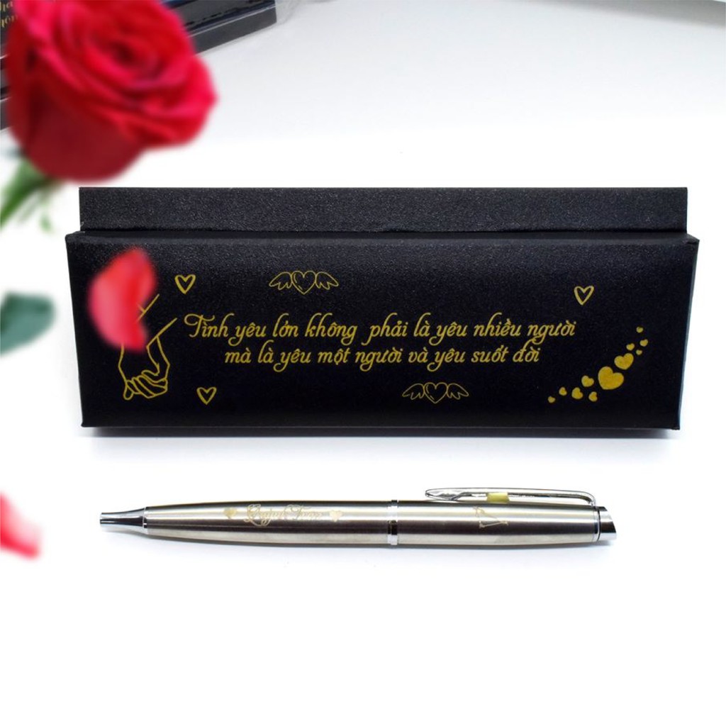 Bút kim loại💖HVP💖khắc tên,logo,câu chúc theo yêu cầu - Bút khắc tên làm quà tặng sinh nhật cho thầy cô,bạn bè,Sếp-BKV010