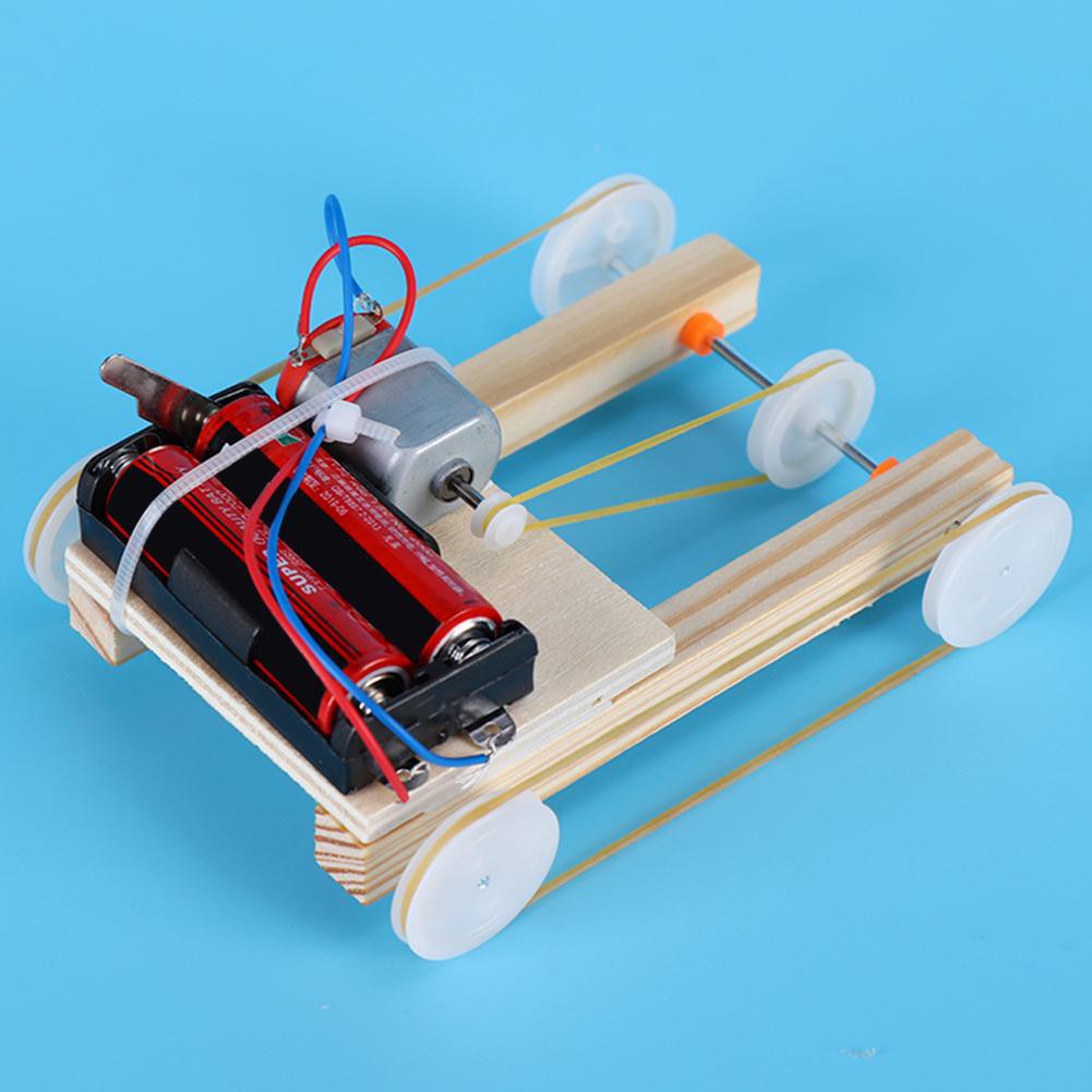 Mô hình xe trượt điện tự lắp ráp bằng gỗ tự hoàn thành lego minecraft