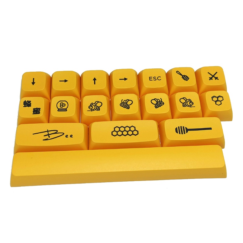 Nắp đậy phím máy tính Bonjour 18Keys XDA PBT cho GK61 SK61 TKL87 108