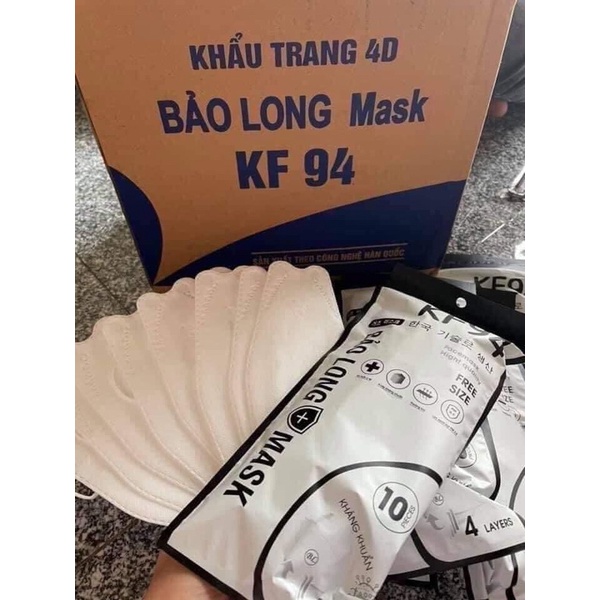 Khẩu Trang KF94 Bảo Long cao cấp Bịch 10 cái