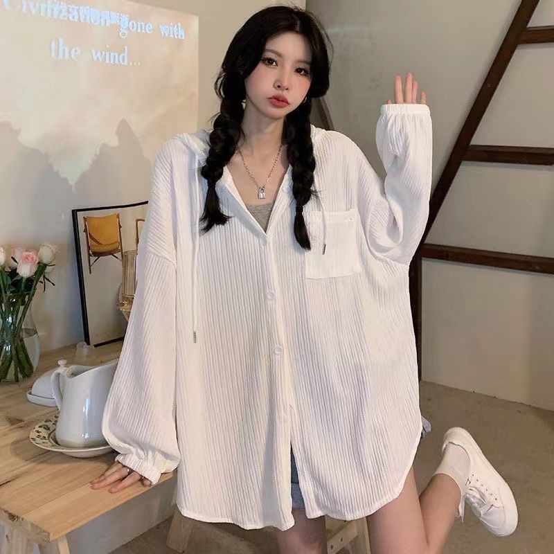 Áo Khoác Cardigan Tay Dài Chống Nắng Dáng Rộng Cài Khuy Kiểu Hàn Quốc Thời Trang Mùa Thu 2022 Mới