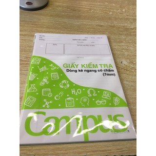 Giấy kiểm tra cấp II có chấm Campus