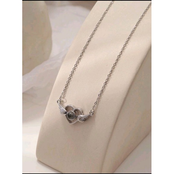 ⋆ ˚｡⋆୨୧˚ 2 set vòng cổ bạc mặt hình trái tim vintage coquette y2k! Vòng cổ thời trang hình trái tim cho phụ nữ ˚୨୧⋆｡˚ ⋆