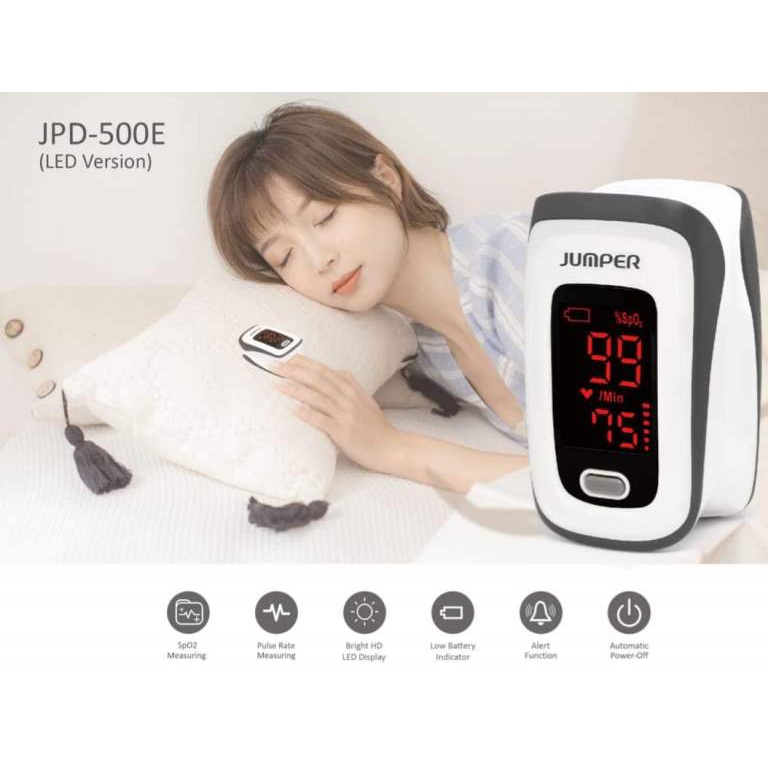 Máy đo nồng độ oxy trong máu spo2 cầm tay Jumper JPD 500E
