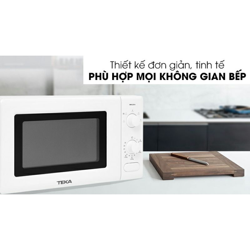 [Mã ELHADEV giảm 4% đơn 300K] Lò vi sóng TEKA MM 20 A BLANCO 20 lít