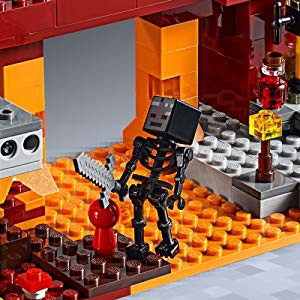 LEGO Minecraft nhập Mỹ 21154 - Xây dựng cầu quỷ lửa BLAZE