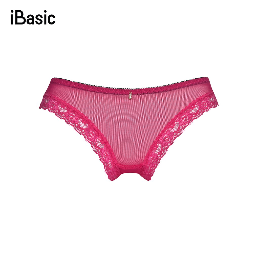 [HĐ 999k tặng 1 túi cói] Quần lót nữ bikini ren lưới iBasic V108